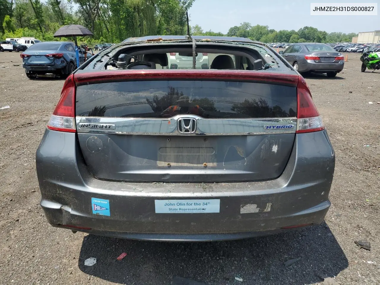 2013 Honda Insight VIN: JHMZE2H31DS000827 Lot: 60745645
