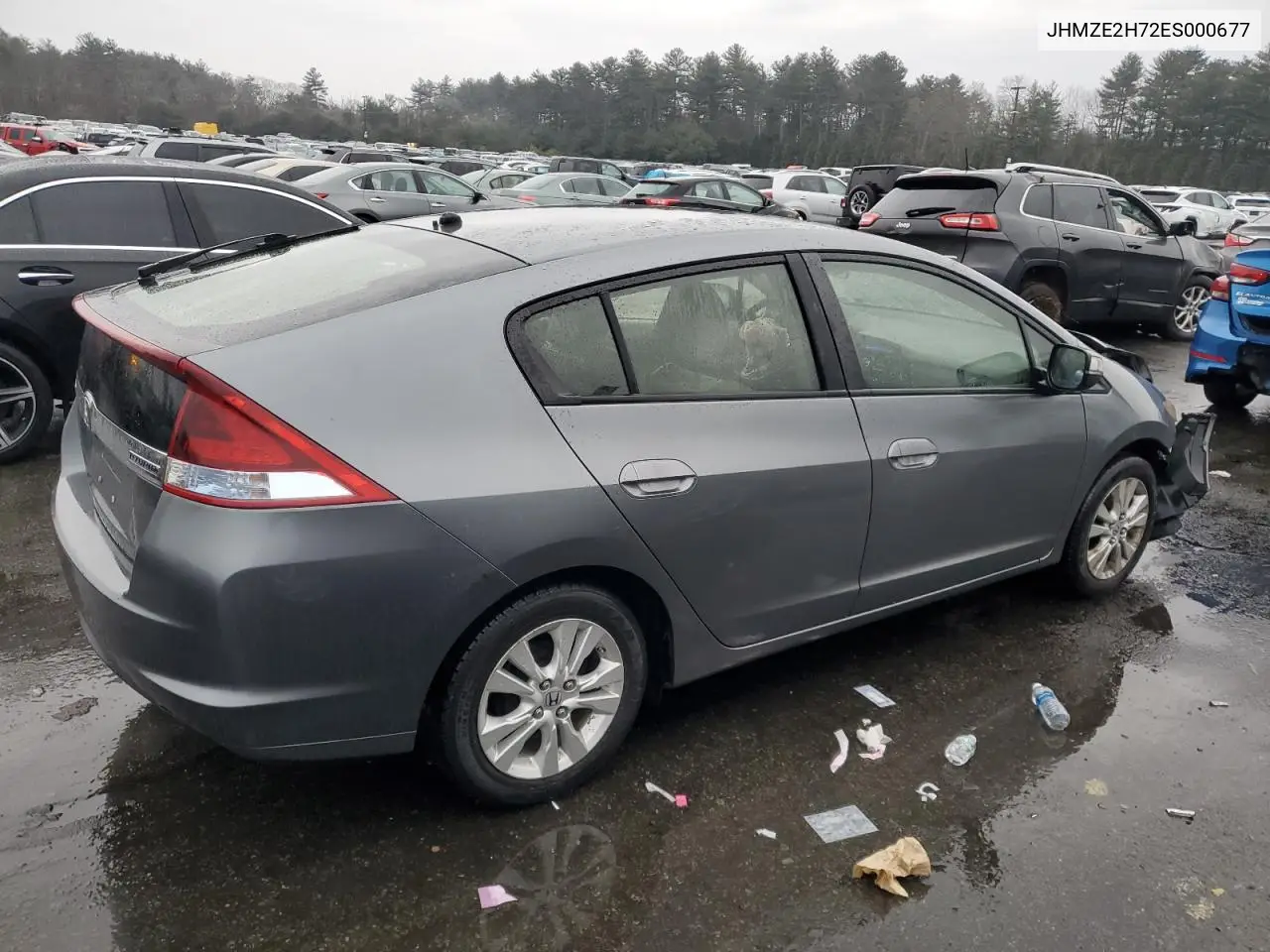 2014 Honda Insight Ex VIN: JHMZE2H72ES000677 Lot: 46169695