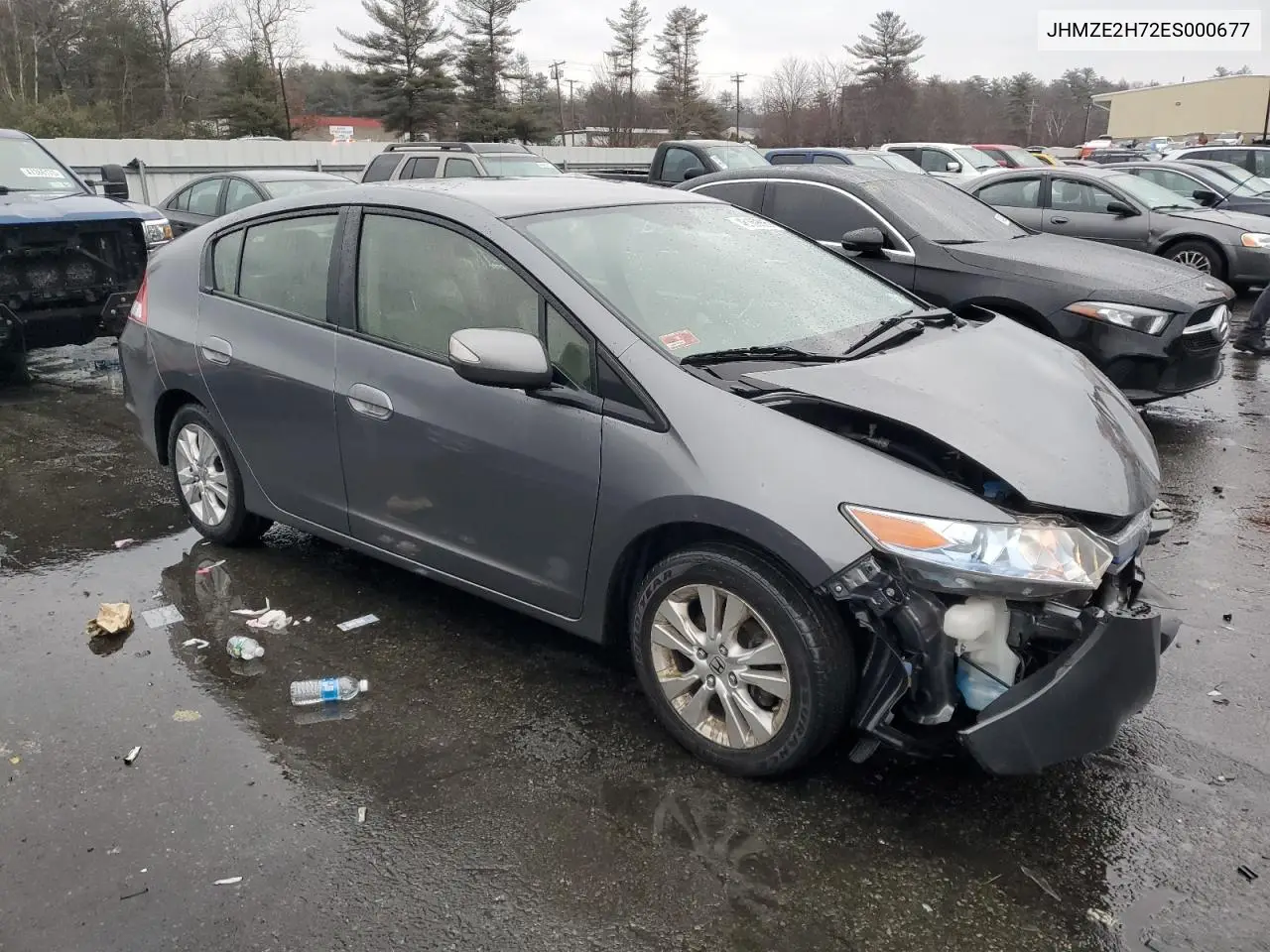 2014 Honda Insight Ex VIN: JHMZE2H72ES000677 Lot: 46169695