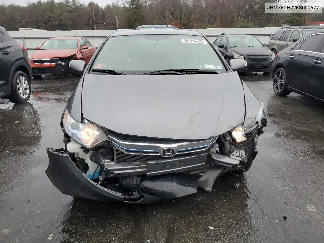 2014 Honda Insight Ex VIN: JHMZE2H72ES000677 Lot: 46169695