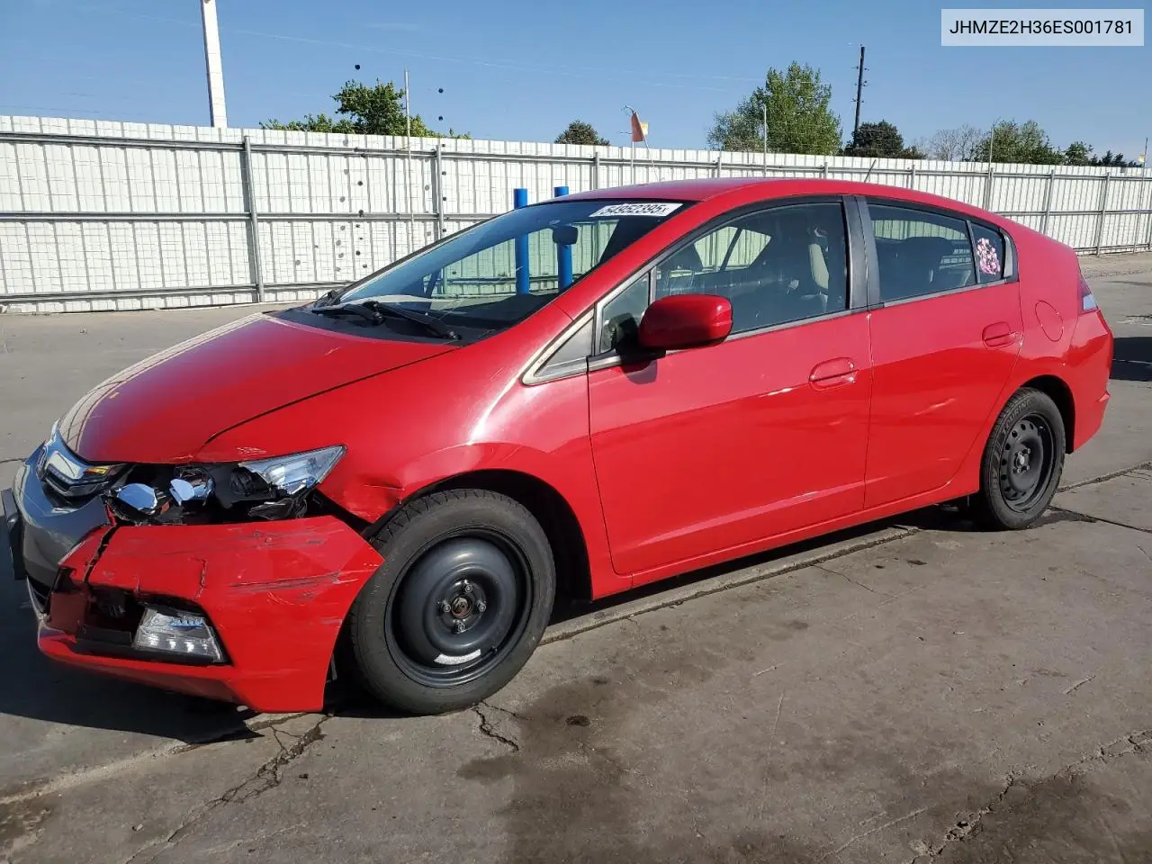 2014 Honda Insight VIN: JHMZE2H36ES001781 Lot: 54952395