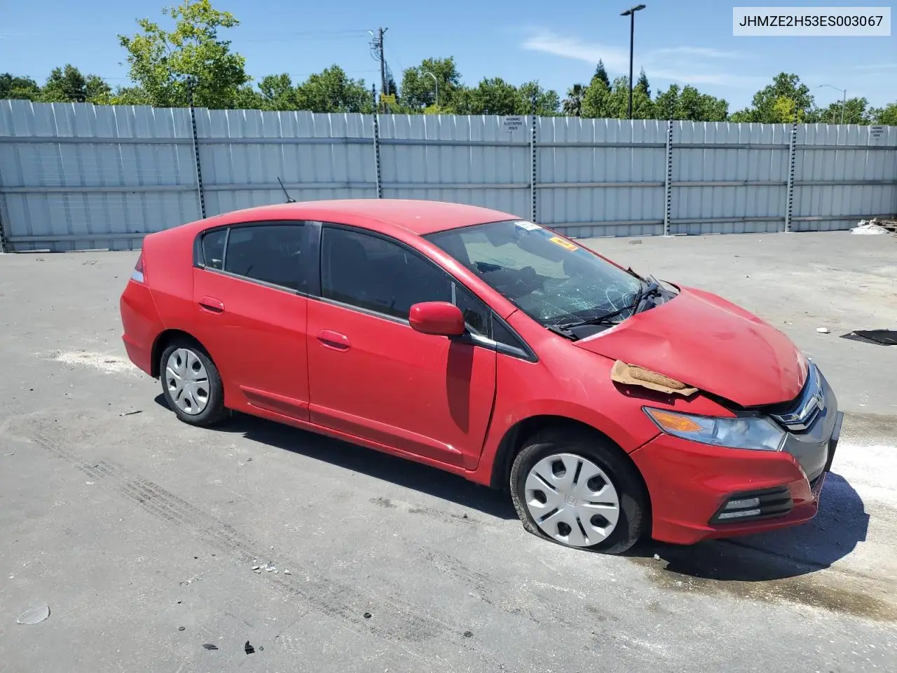 2014 Honda Insight Lx VIN: JHMZE2H53ES003067 Lot: 56660845