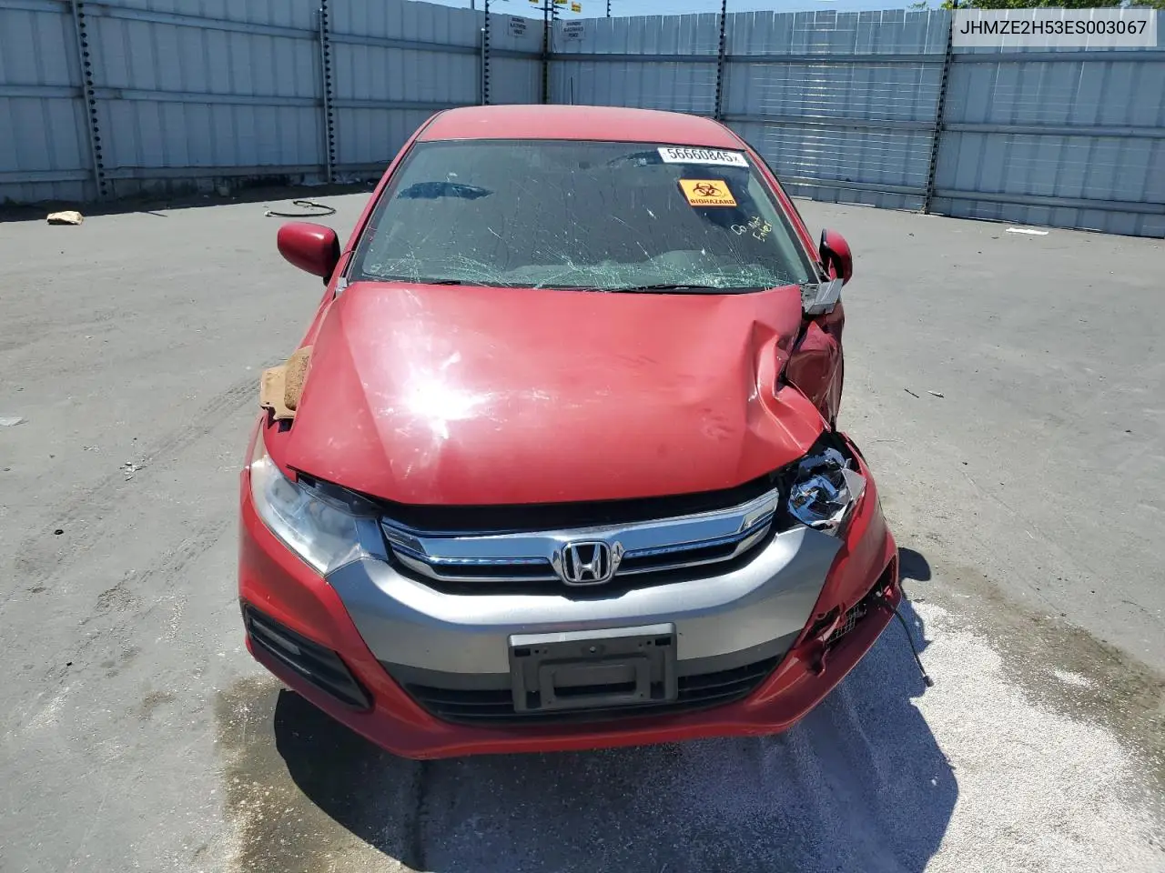 2014 Honda Insight Lx VIN: JHMZE2H53ES003067 Lot: 56660845
