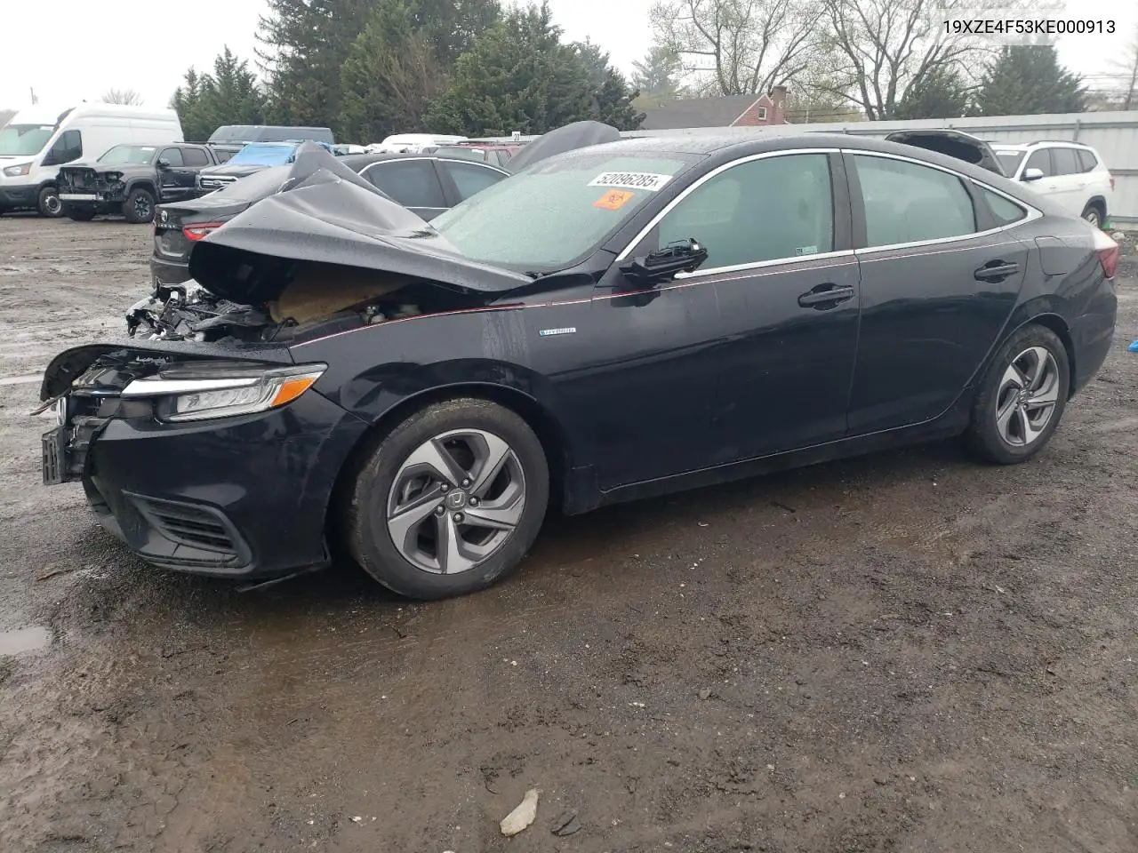 2019 Honda Insight Ex VIN: 19XZE4F53KE000913 Lot: 52096285