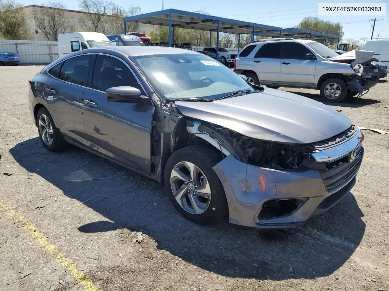 2019 Honda Insight Ex VIN: 19XZE4F52KE033983 Lot: 56048285