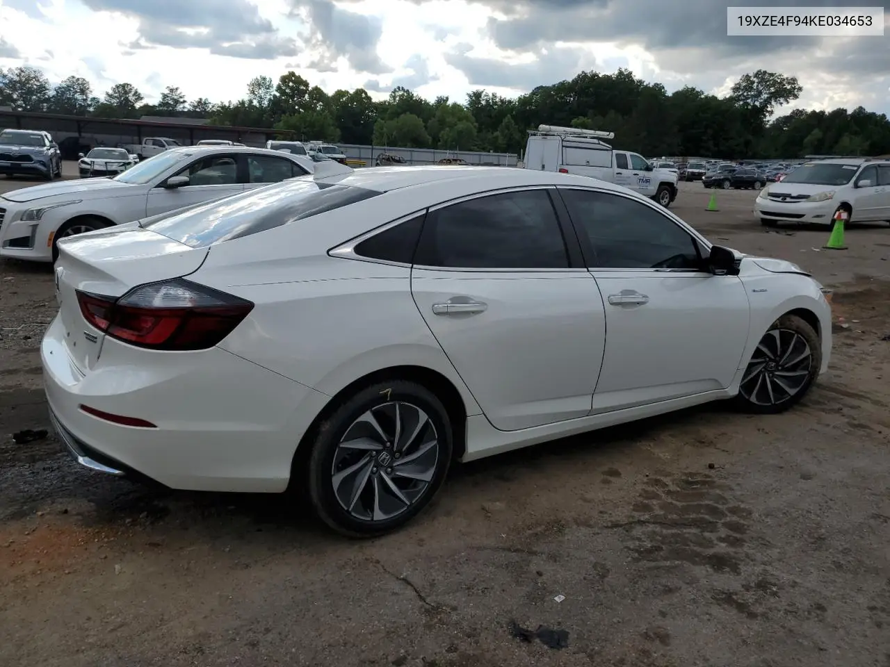 2019 Honda Insight Touring VIN: 19XZE4F94KE034653 Lot: 56658035