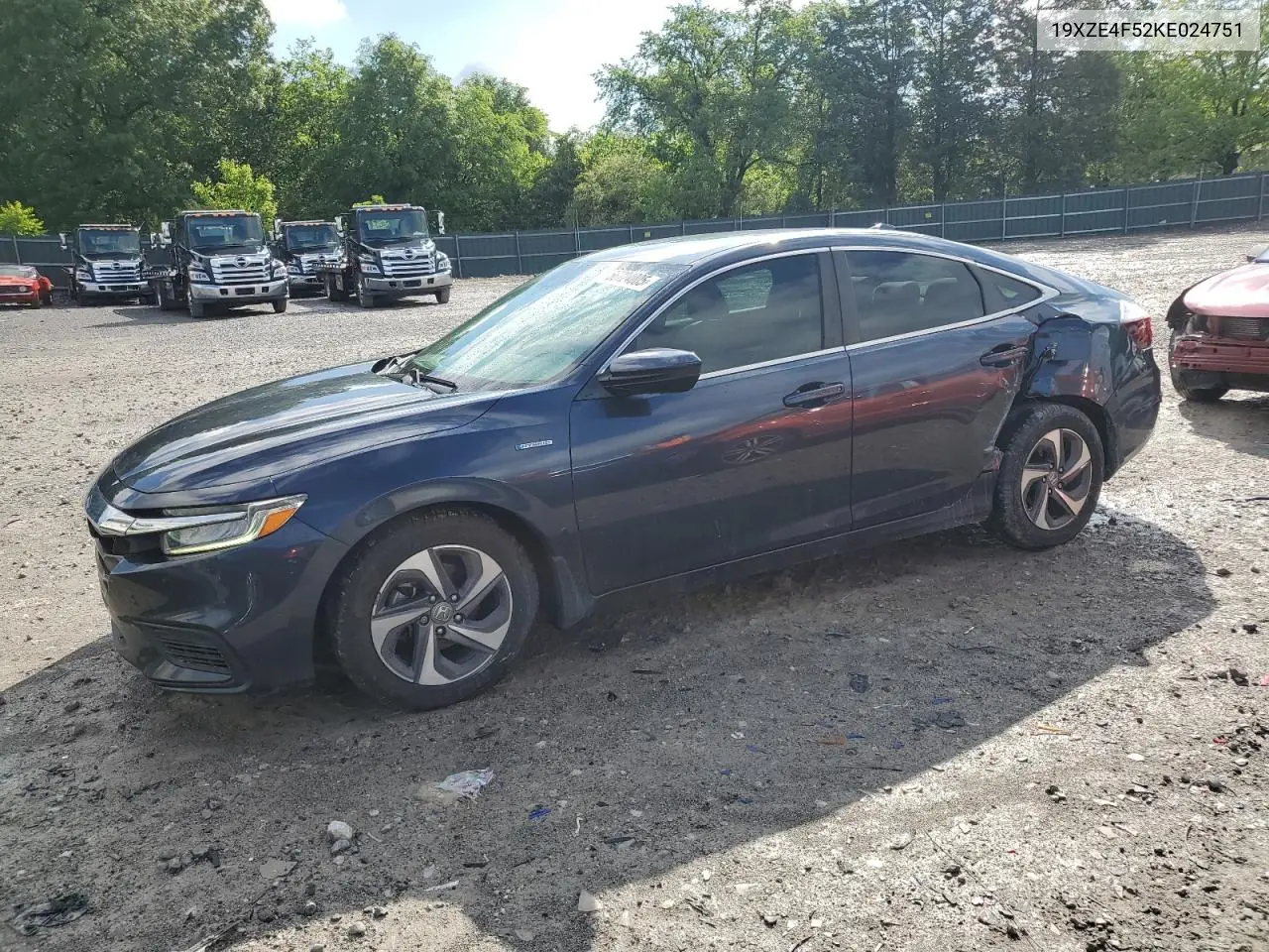 2019 Honda Insight Ex VIN: 19XZE4F52KE024751 Lot: 56724005