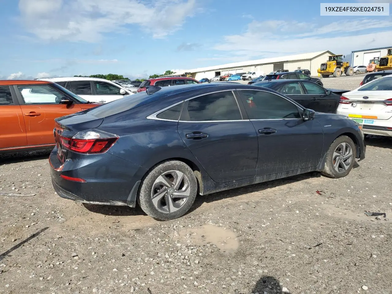 2019 Honda Insight Ex VIN: 19XZE4F52KE024751 Lot: 56724005