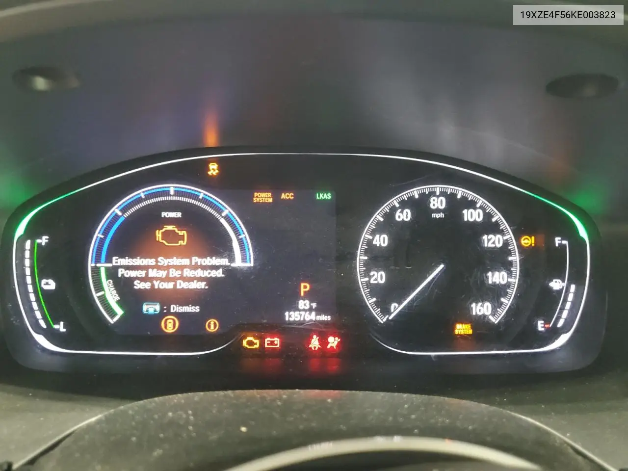 2019 Honda Insight Ex VIN: 19XZE4F56KE003823 Lot: 56842605