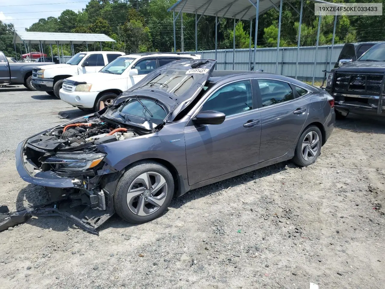 2019 Honda Insight Ex VIN: 19XZE4F50KE033433 Lot: 61081455