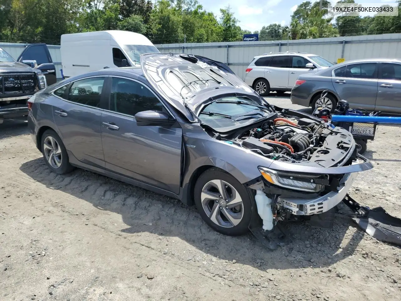 2019 Honda Insight Ex VIN: 19XZE4F50KE033433 Lot: 61081455