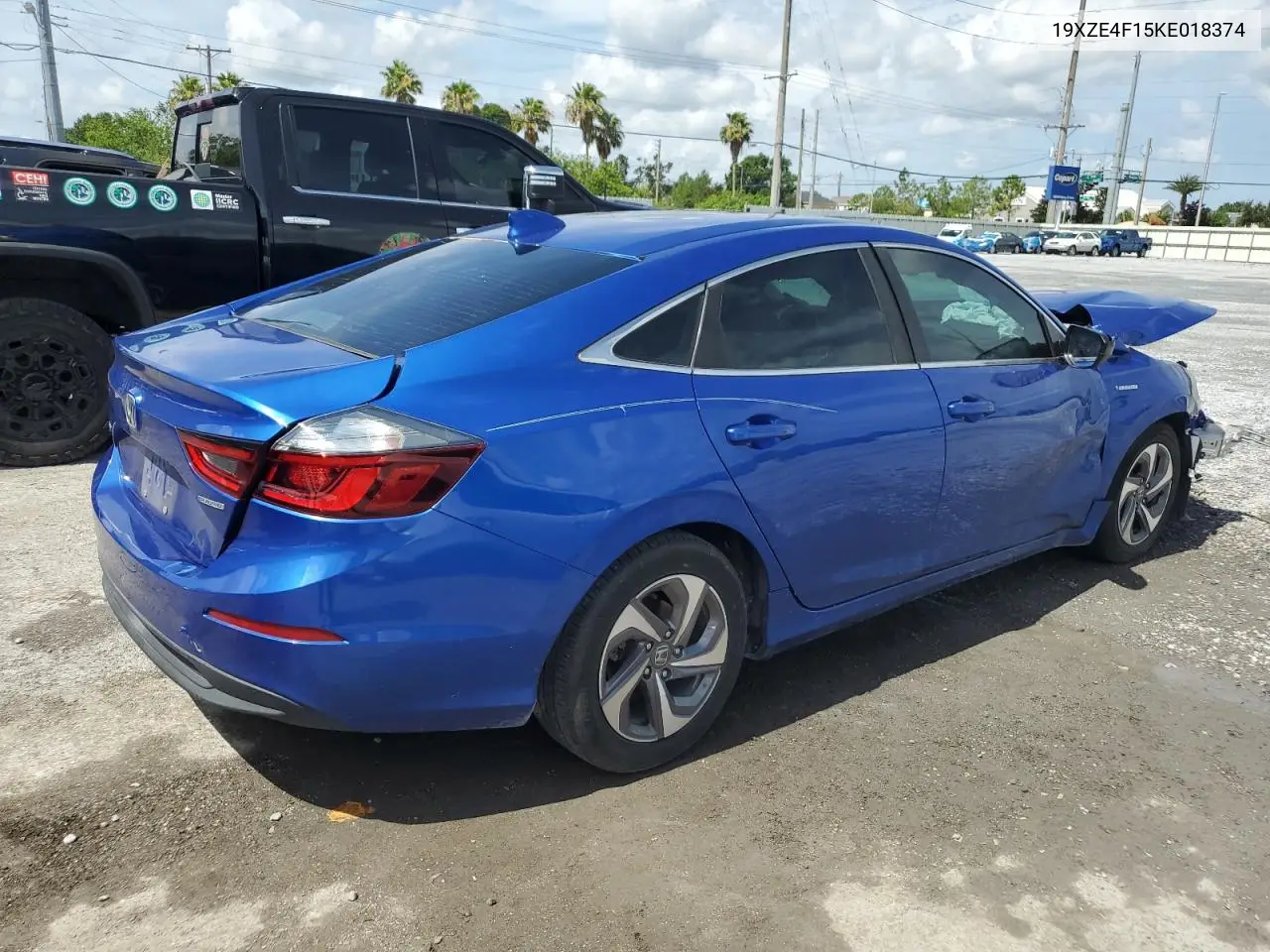 2019 Honda Insight Lx VIN: 19XZE4F15KE018374 Lot: 61570115