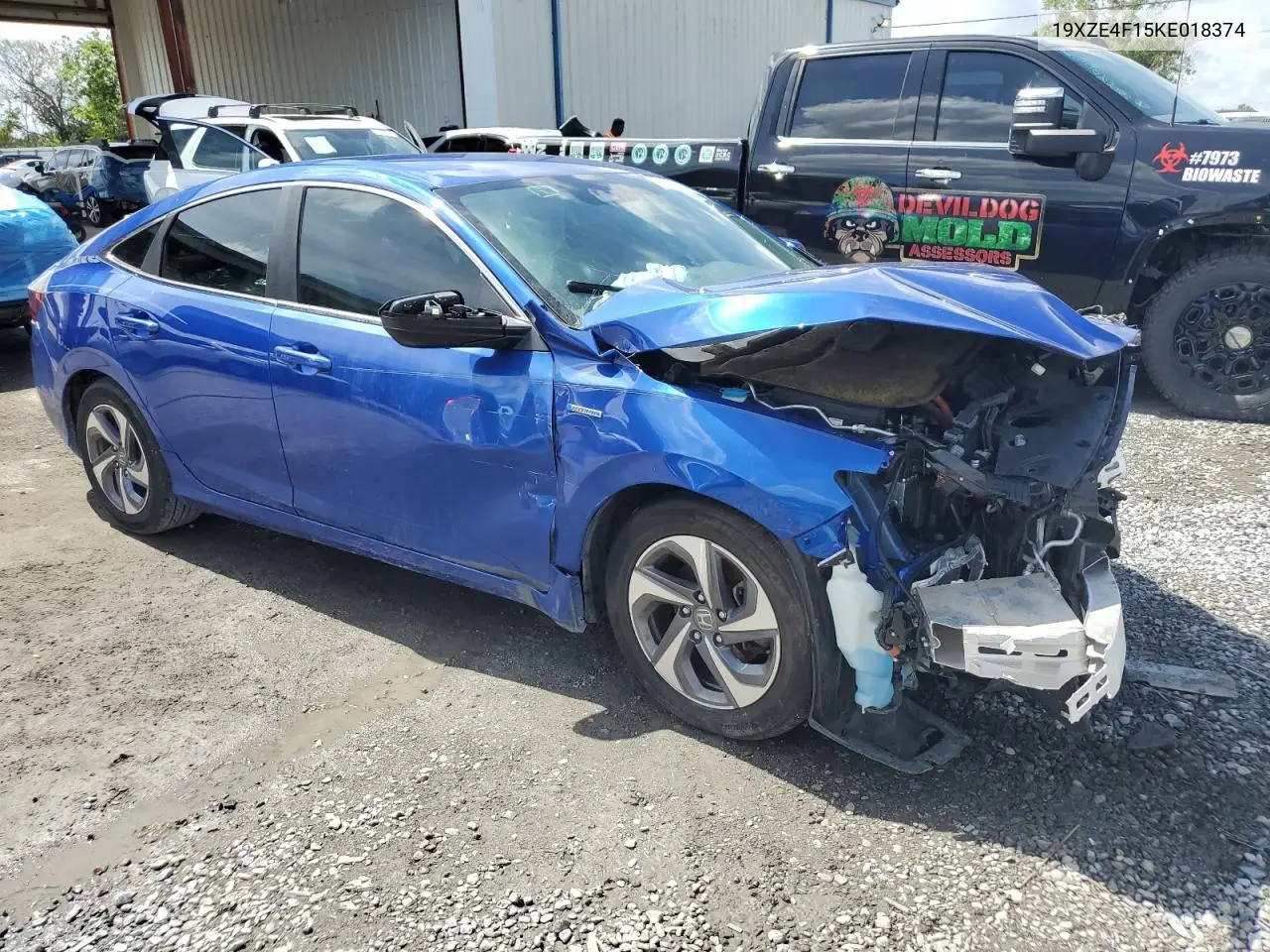 2019 Honda Insight Lx VIN: 19XZE4F15KE018374 Lot: 61570115