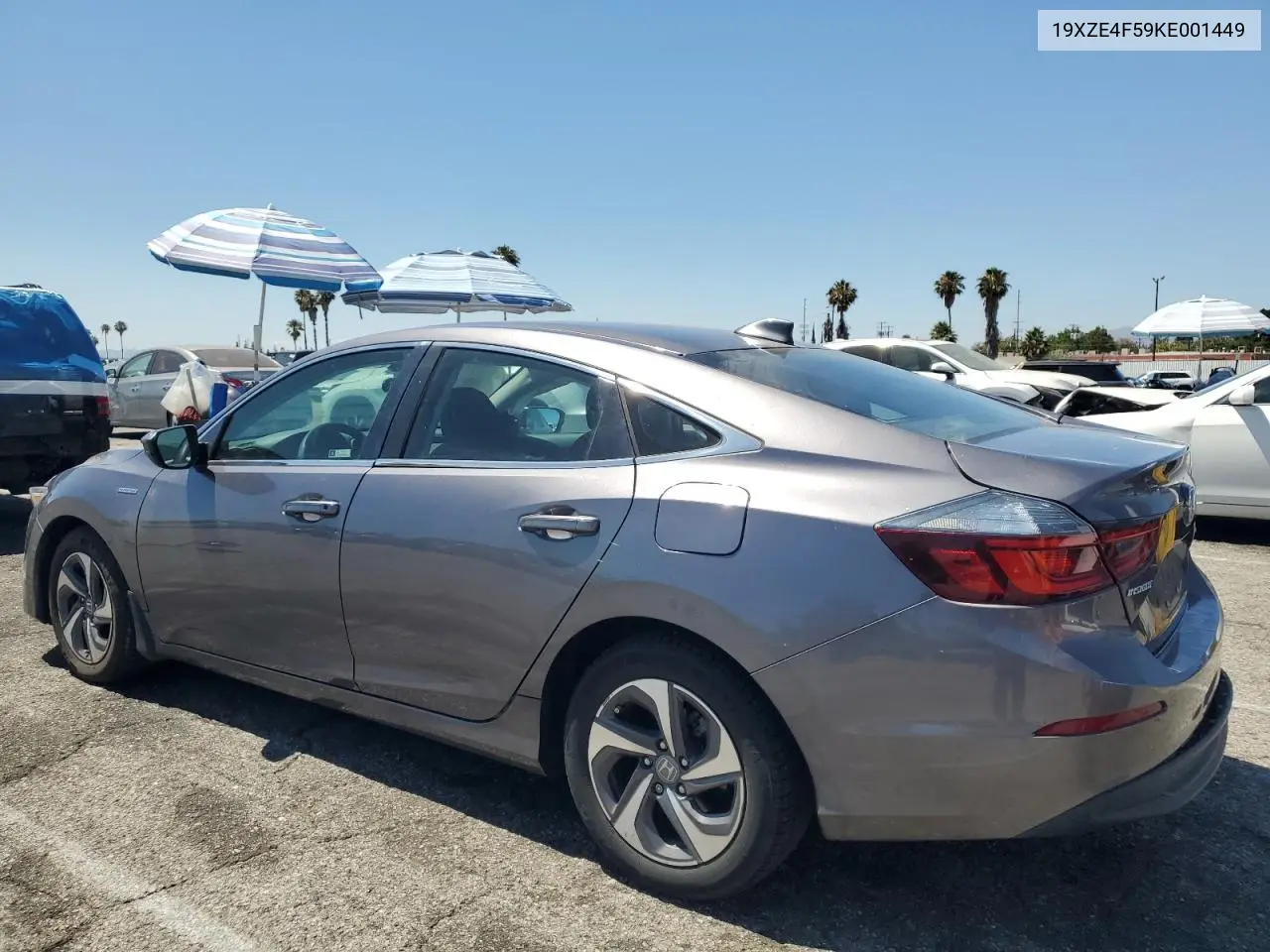 2019 Honda Insight Ex VIN: 19XZE4F59KE001449 Lot: 61997265