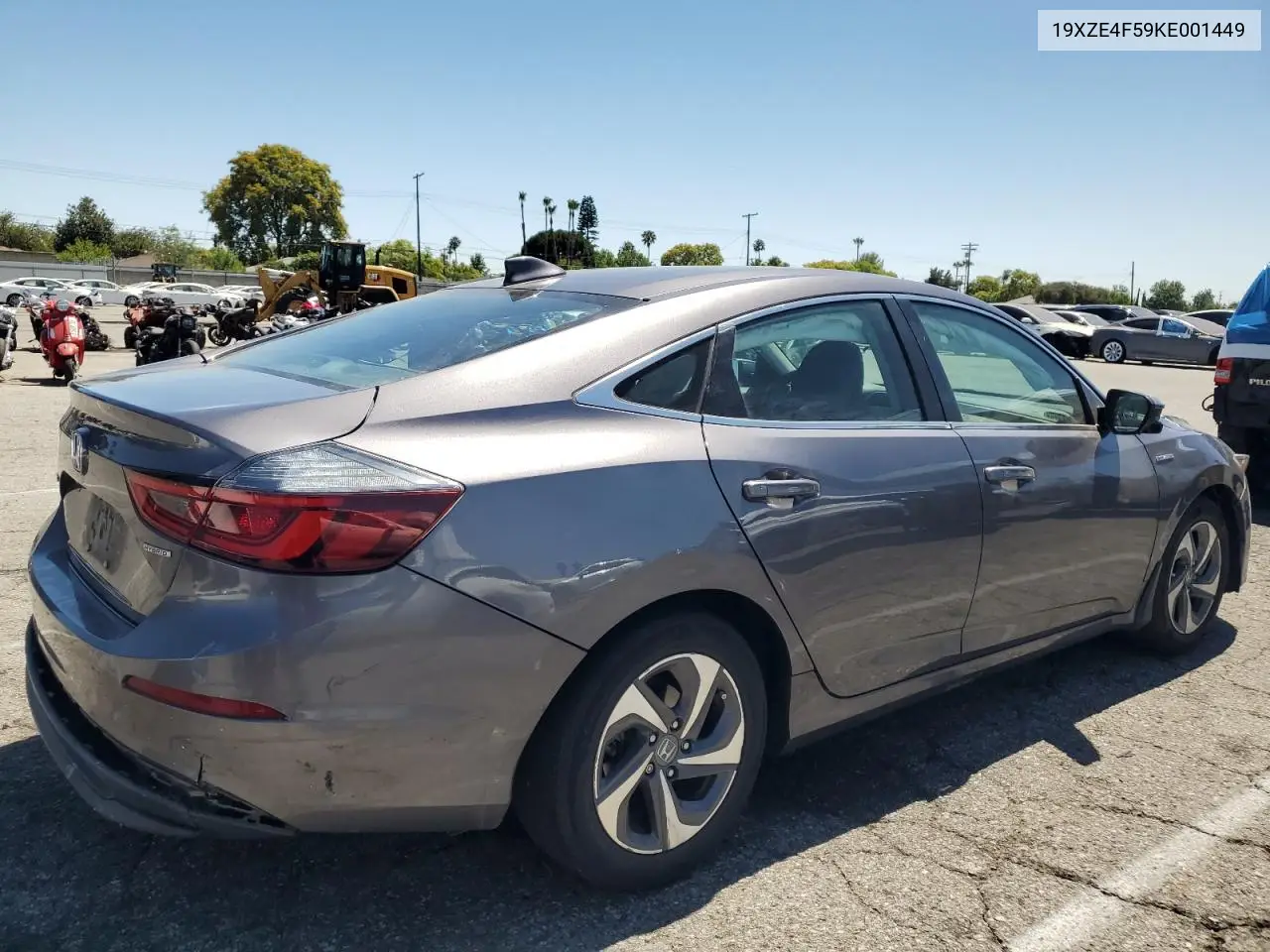 2019 Honda Insight Ex VIN: 19XZE4F59KE001449 Lot: 61997265