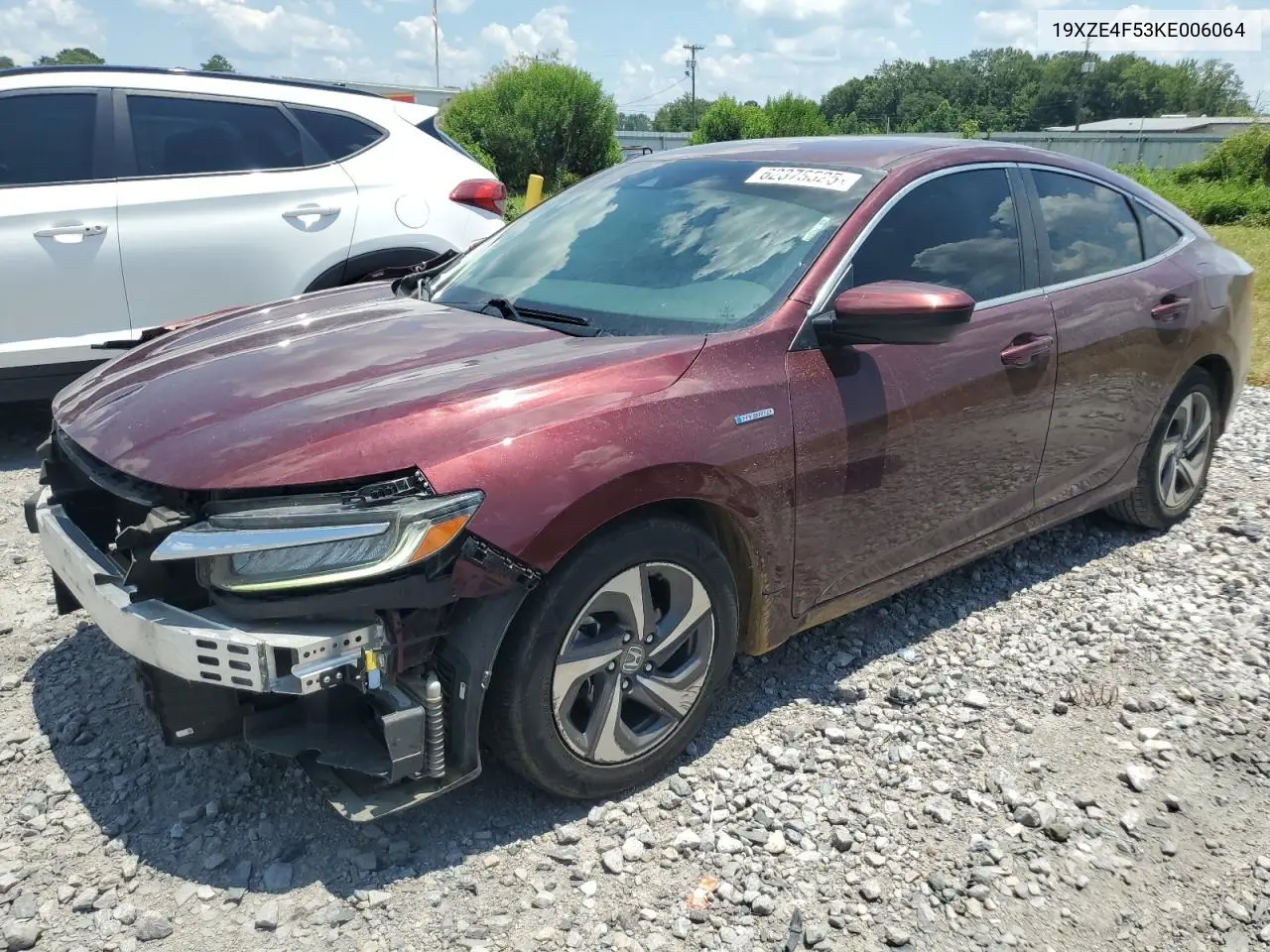 2019 Honda Insight Ex VIN: 19XZE4F53KE006064 Lot: 62375525