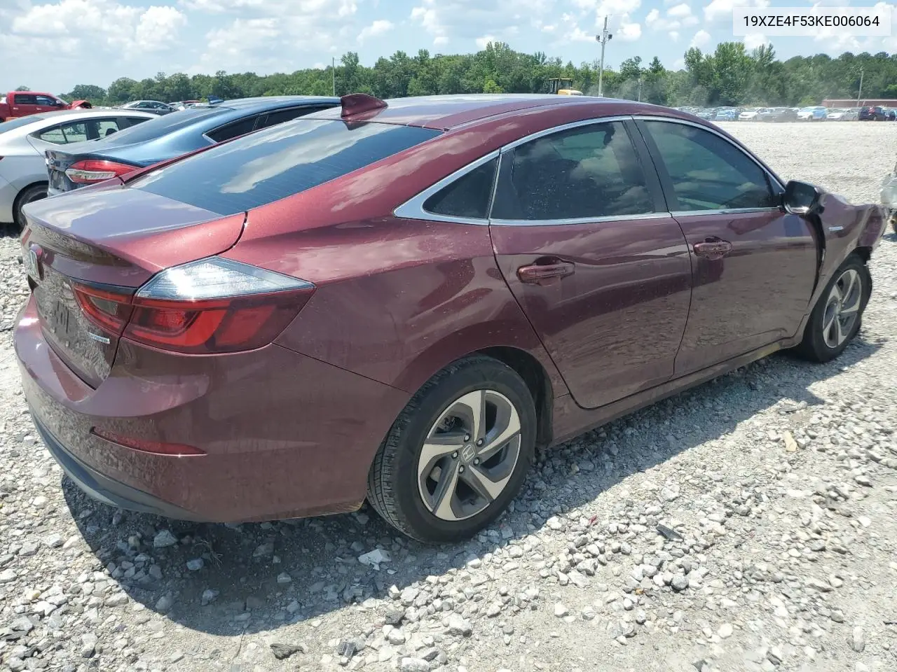 2019 Honda Insight Ex VIN: 19XZE4F53KE006064 Lot: 62375525