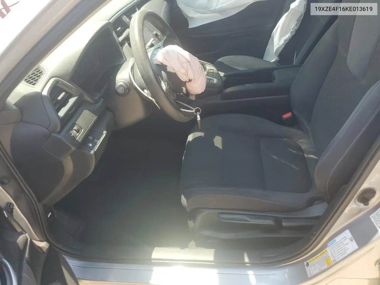 2019 Honda Insight Lx VIN: 19XZE4F16KE013619 Lot: 62589015