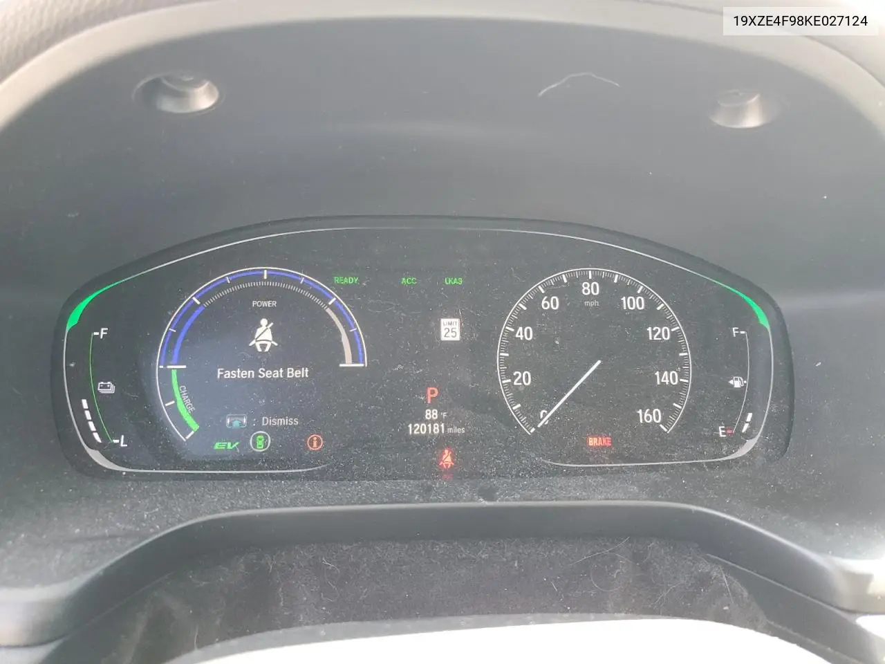 2019 Honda Insight Touring VIN: 19XZE4F98KE027124 Lot: 63069255