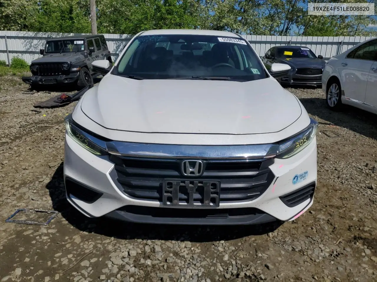 2020 Honda Insight Ex VIN: 19XZE4F51LE008820 Lot: 55983345