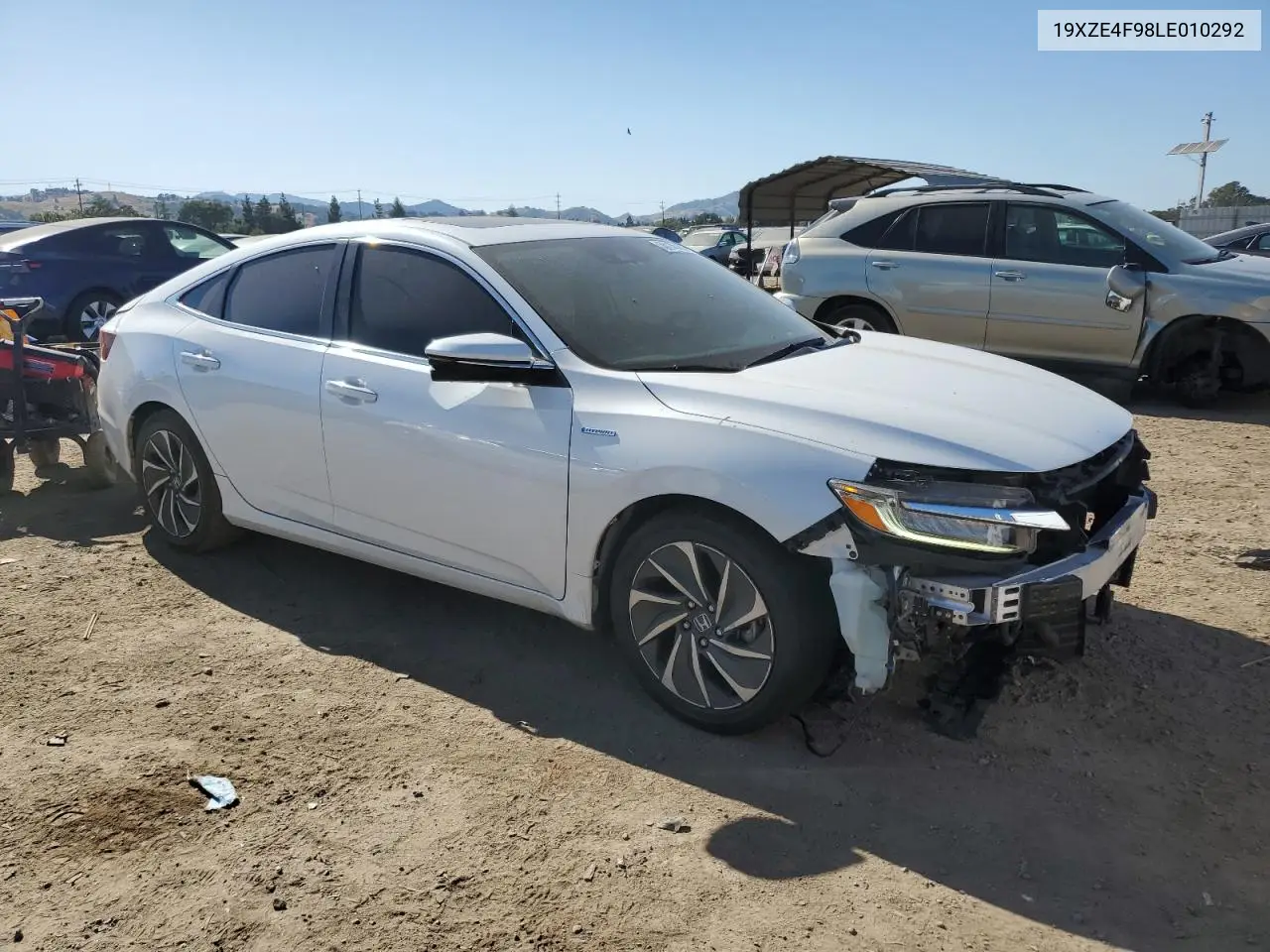 2020 Honda Insight Touring VIN: 19XZE4F98LE010292 Lot: 56136185