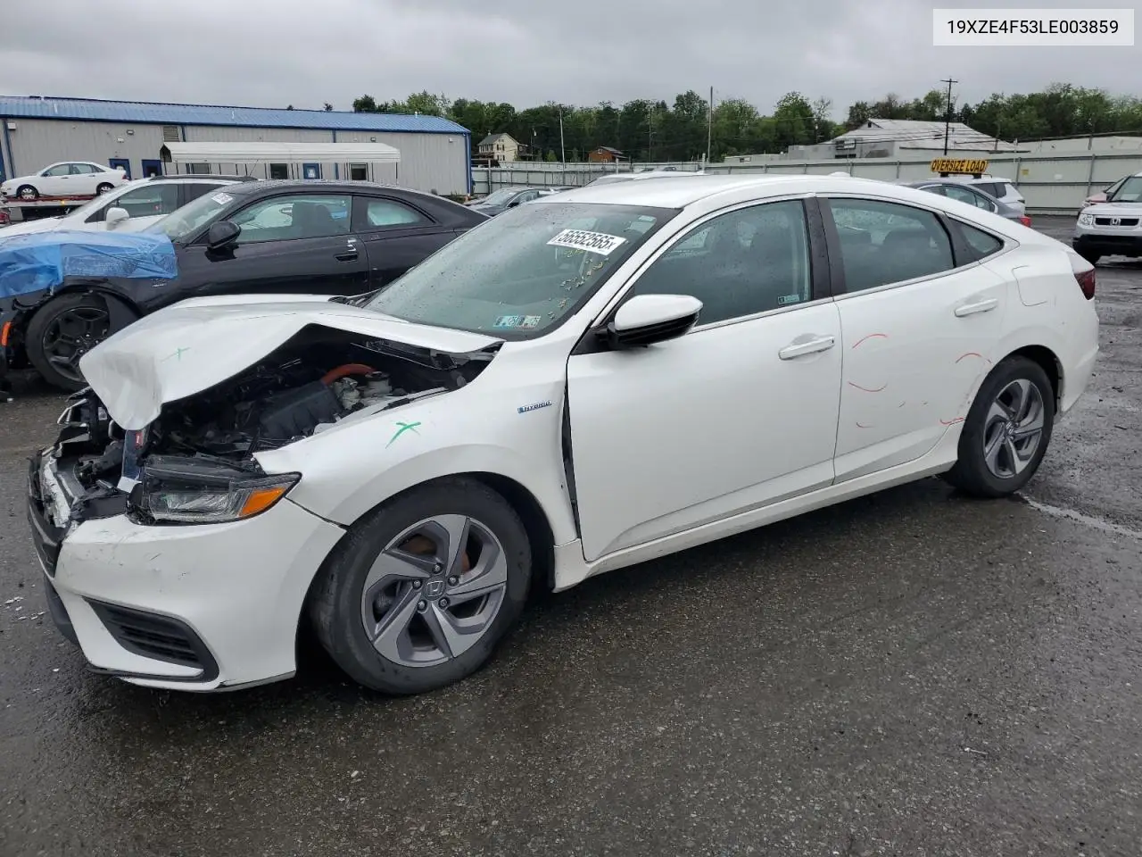 2020 Honda Insight Ex VIN: 19XZE4F53LE003859 Lot: 56552565