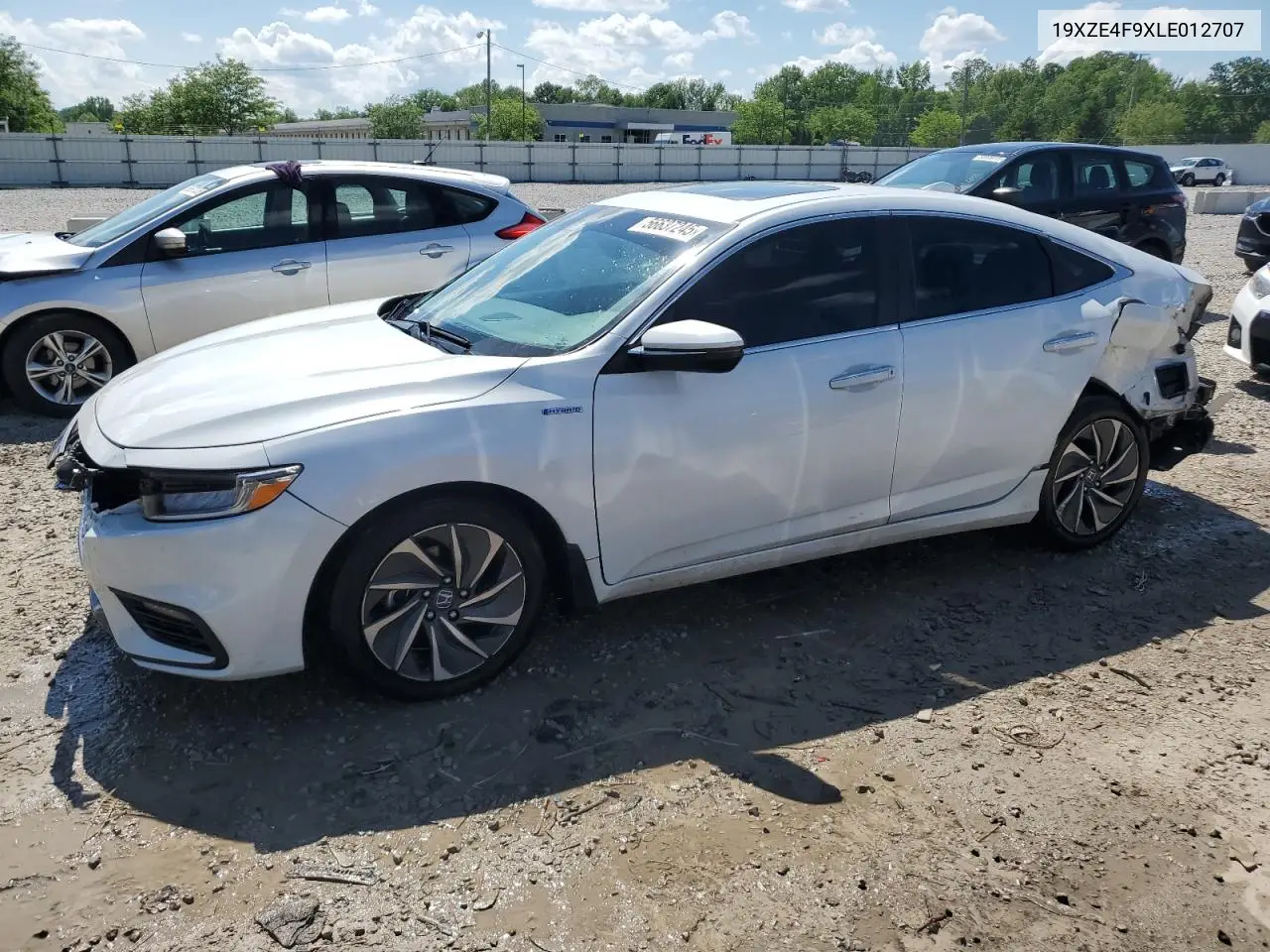 2020 Honda Insight Touring VIN: 19XZE4F9XLE012707 Lot: 56637245