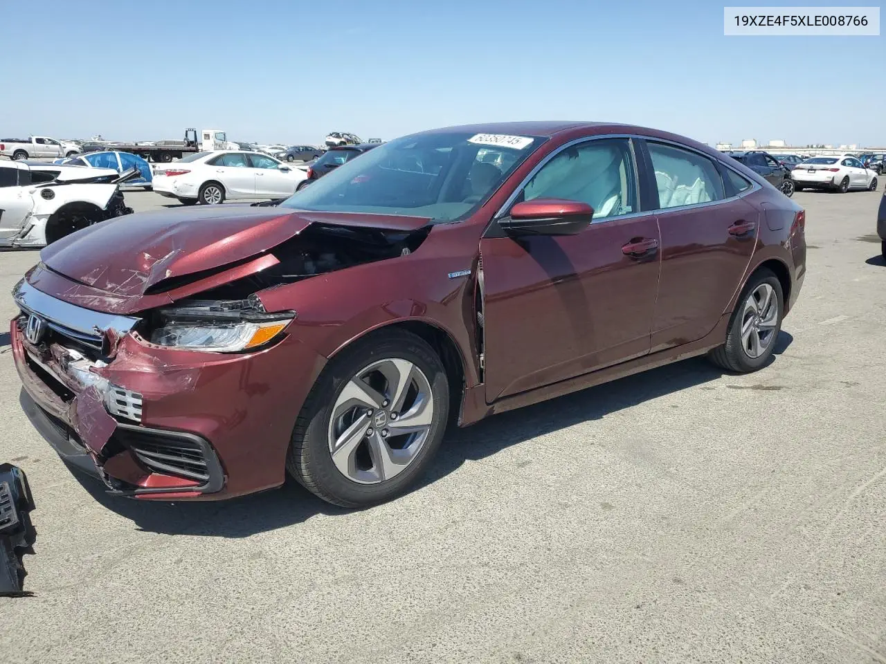 2020 Honda Insight Ex VIN: 19XZE4F5XLE008766 Lot: 60350745