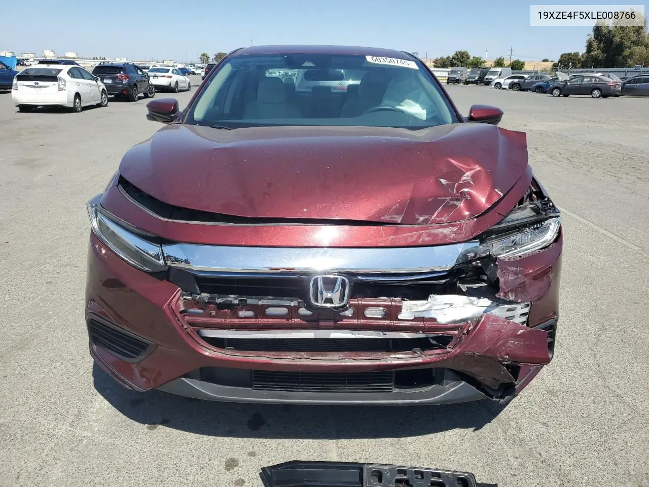 2020 Honda Insight Ex VIN: 19XZE4F5XLE008766 Lot: 60350745