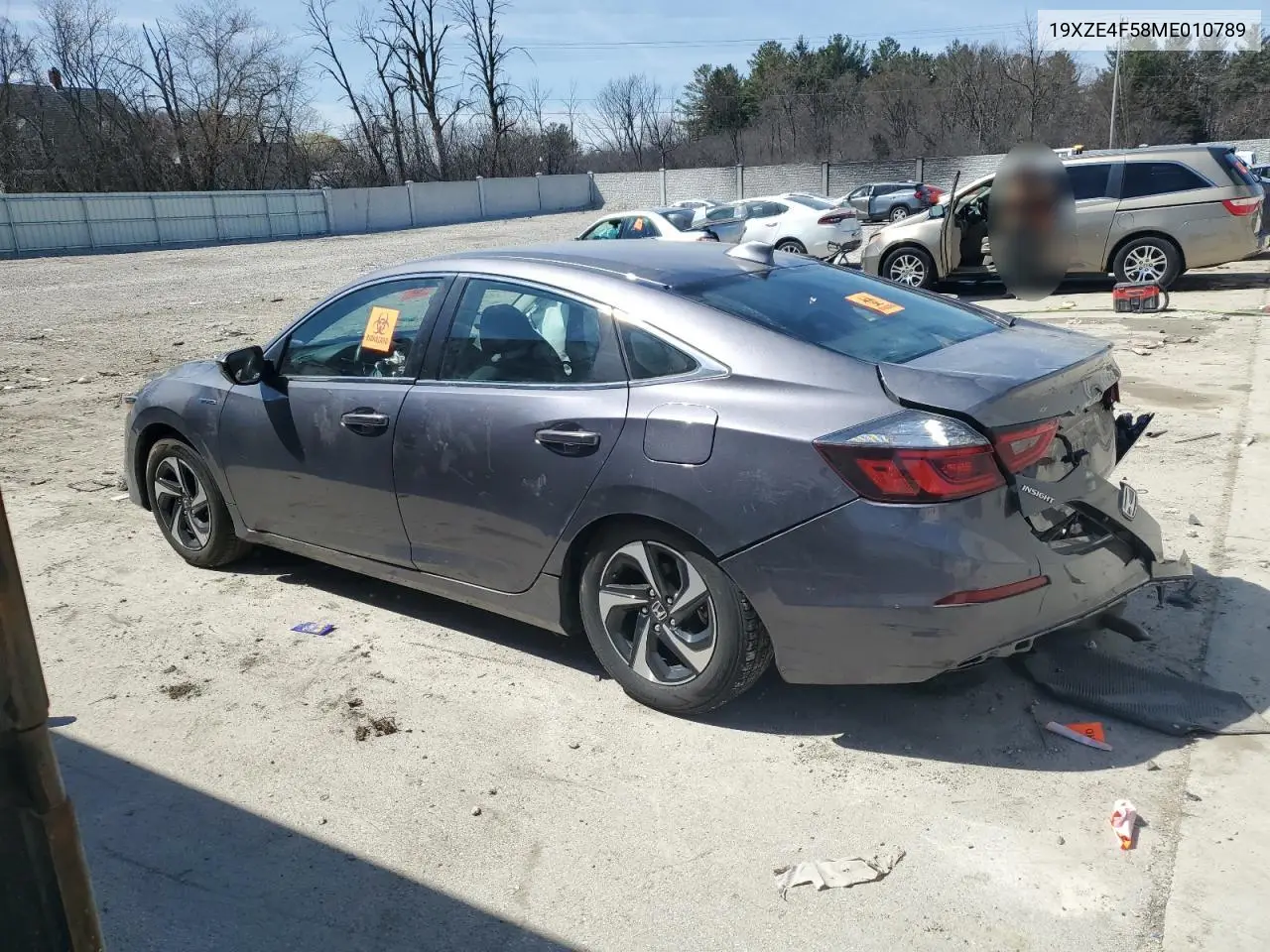 2021 Honda Insight Ex VIN: 19XZE4F58ME010789 Lot: 53288465