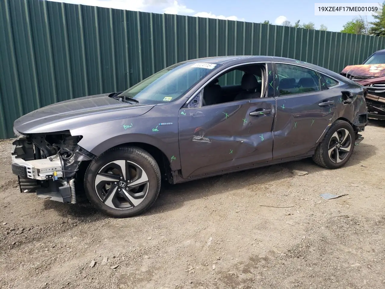 2021 Honda Insight Lx VIN: 19XZE4F17ME001059 Lot: 55324115