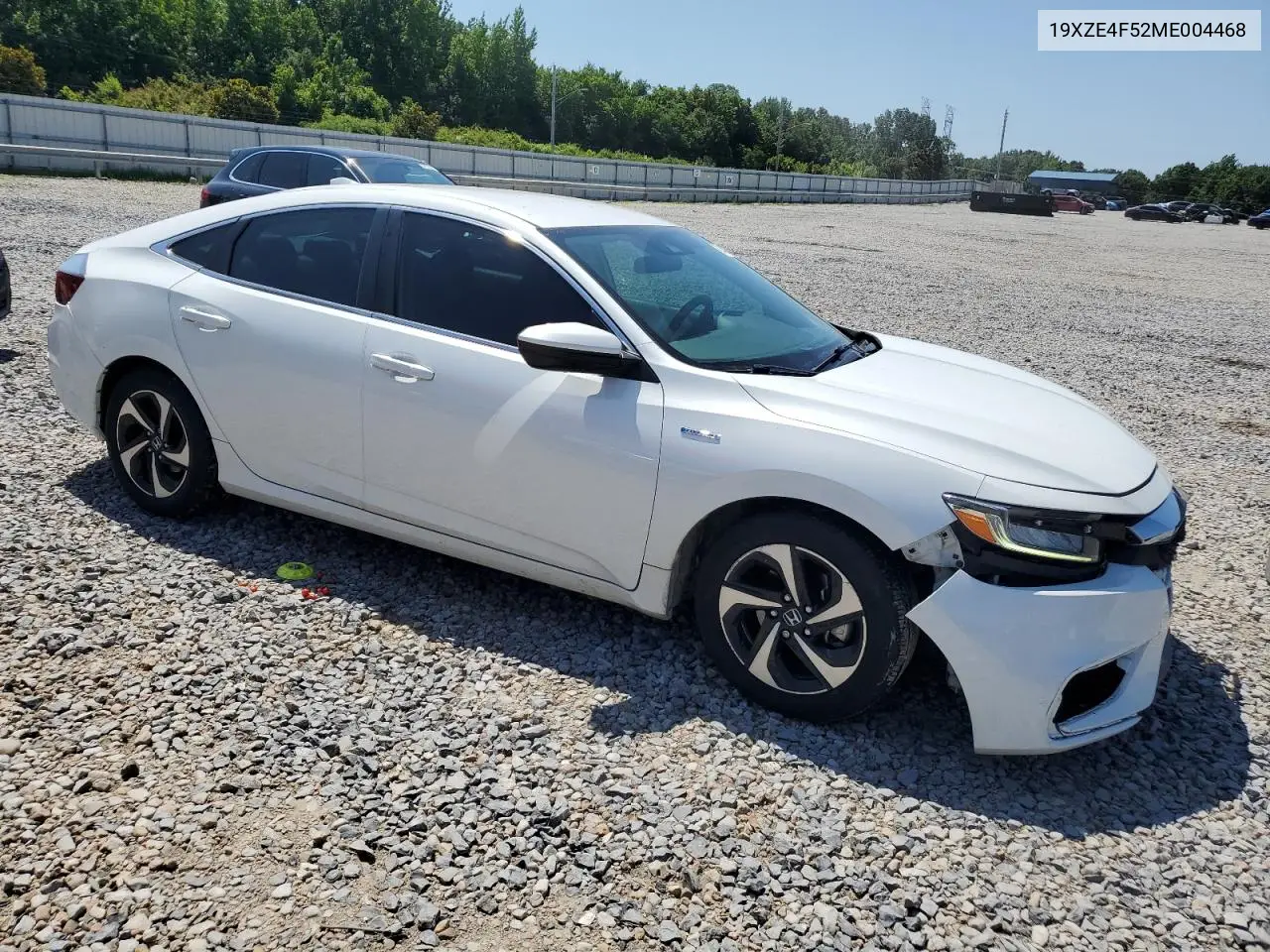 2021 Honda Insight Ex VIN: 19XZE4F52ME004468 Lot: 61427585
