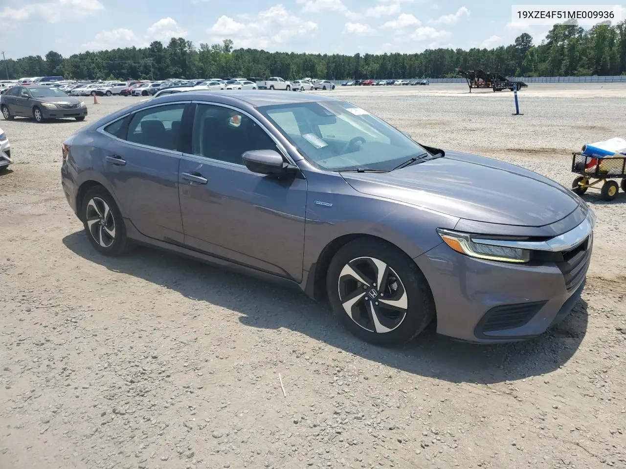 2021 Honda Insight Ex VIN: 19XZE4F51ME009936 Lot: 61965315