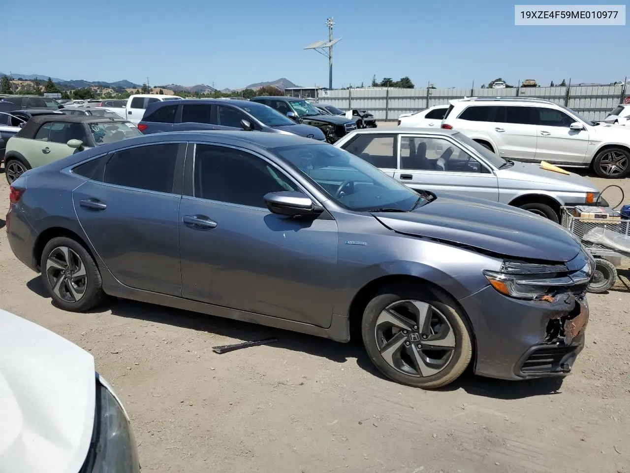 2021 Honda Insight Ex VIN: 19XZE4F59ME010977 Lot: 63255135