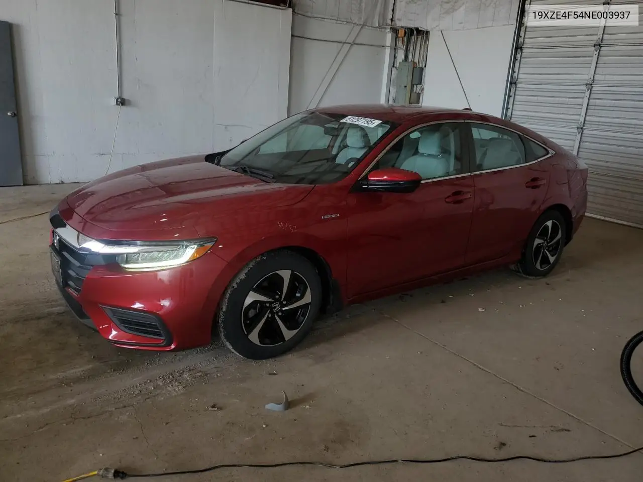 2022 Honda Insight Ex VIN: 19XZE4F54NE003937 Lot: 51297195