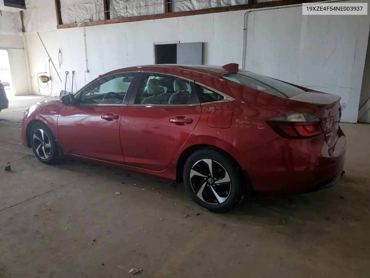 2022 Honda Insight Ex VIN: 19XZE4F54NE003937 Lot: 51297195