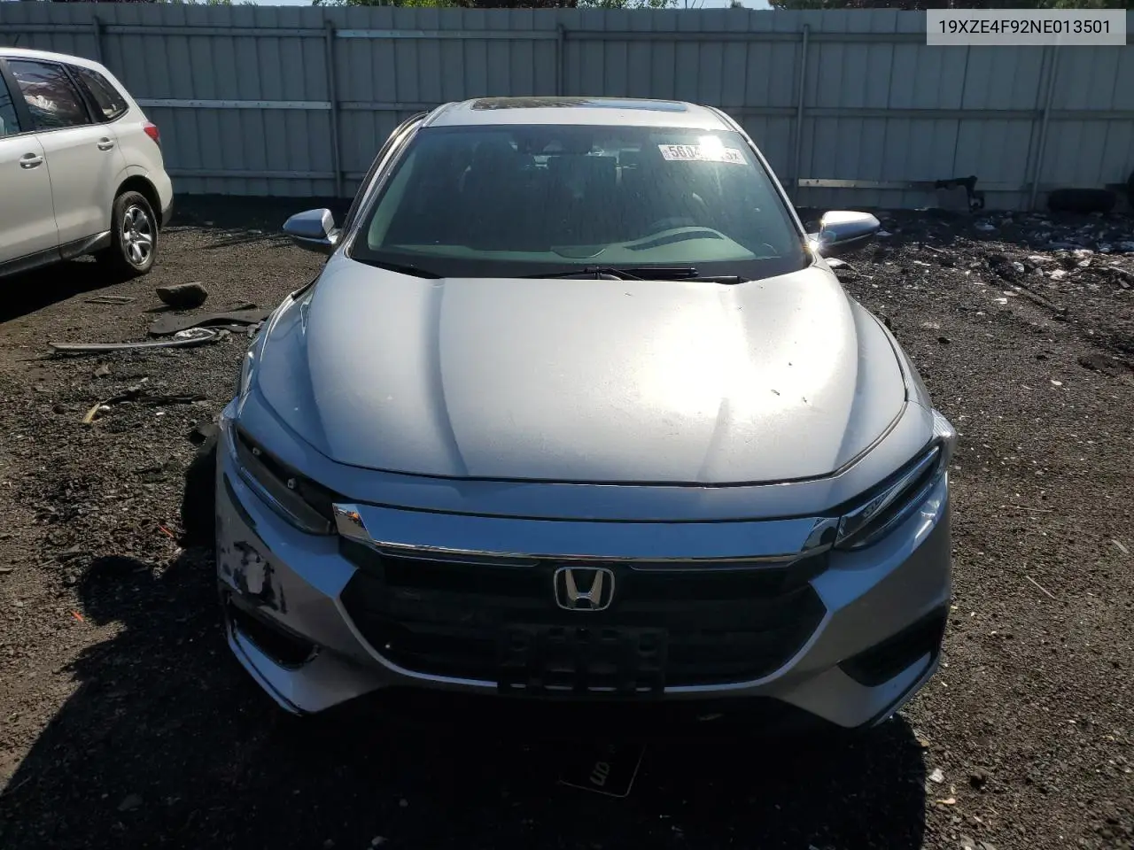 2022 Honda Insight Touring VIN: 19XZE4F92NE013501 Lot: 56041415