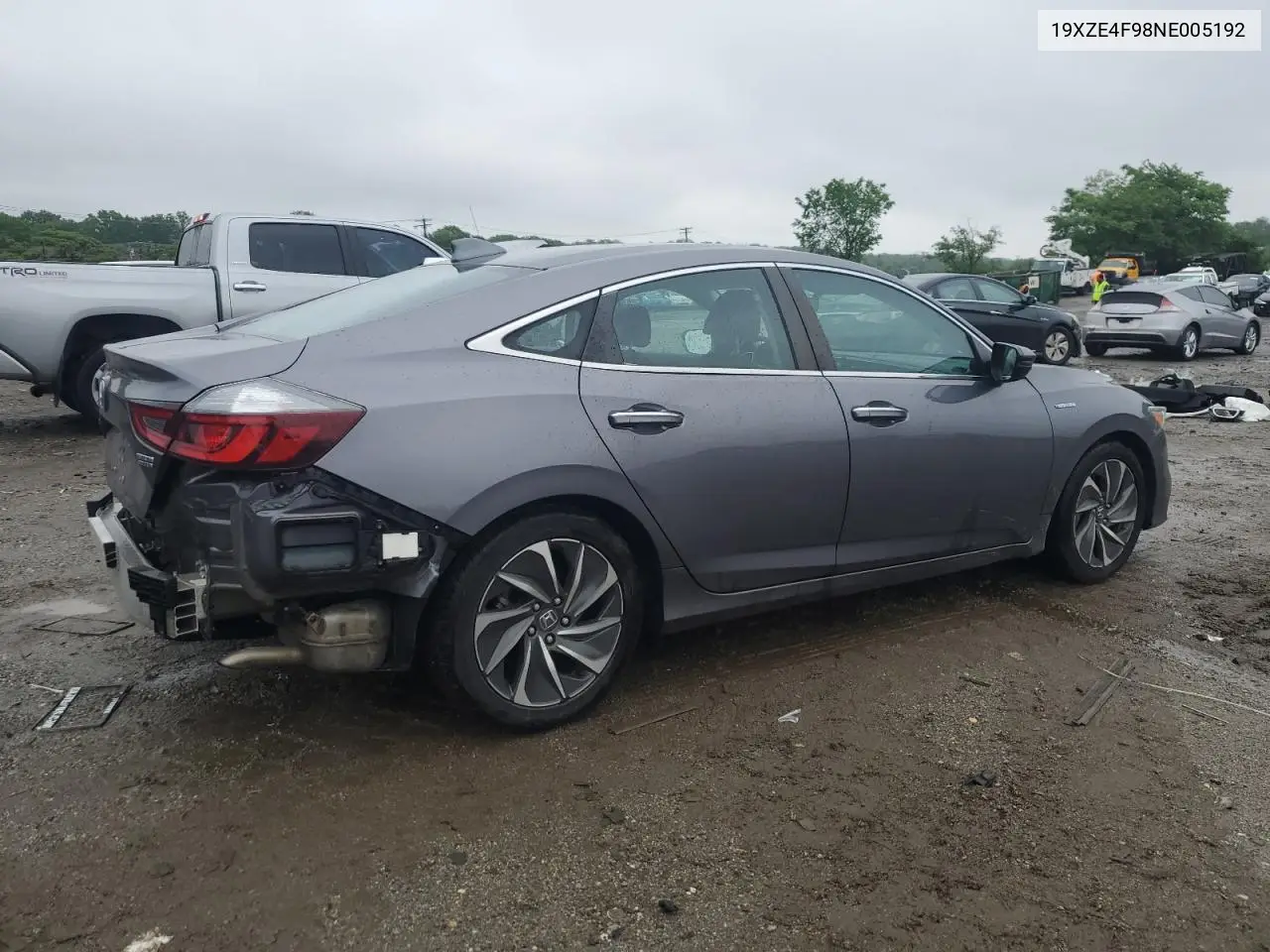 2022 Honda Insight Touring VIN: 19XZE4F98NE005192 Lot: 56626875
