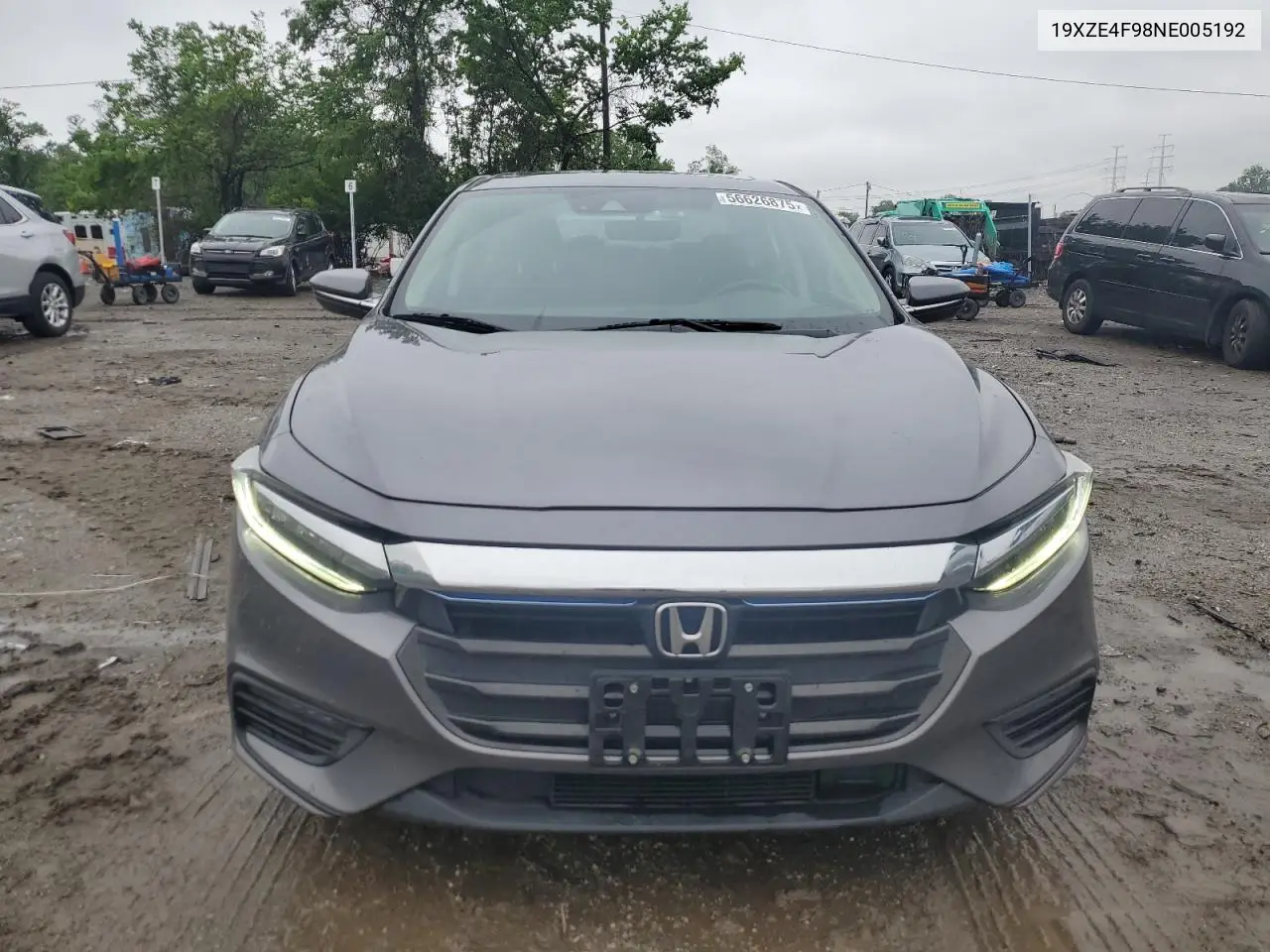 2022 Honda Insight Touring VIN: 19XZE4F98NE005192 Lot: 56626875