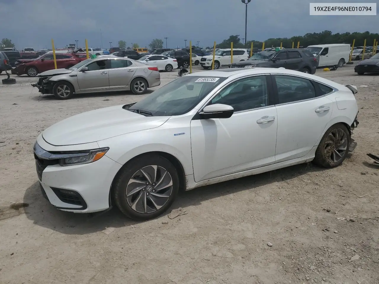 2022 Honda Insight Touring VIN: 19XZE4F96NE010794 Lot: 61965235