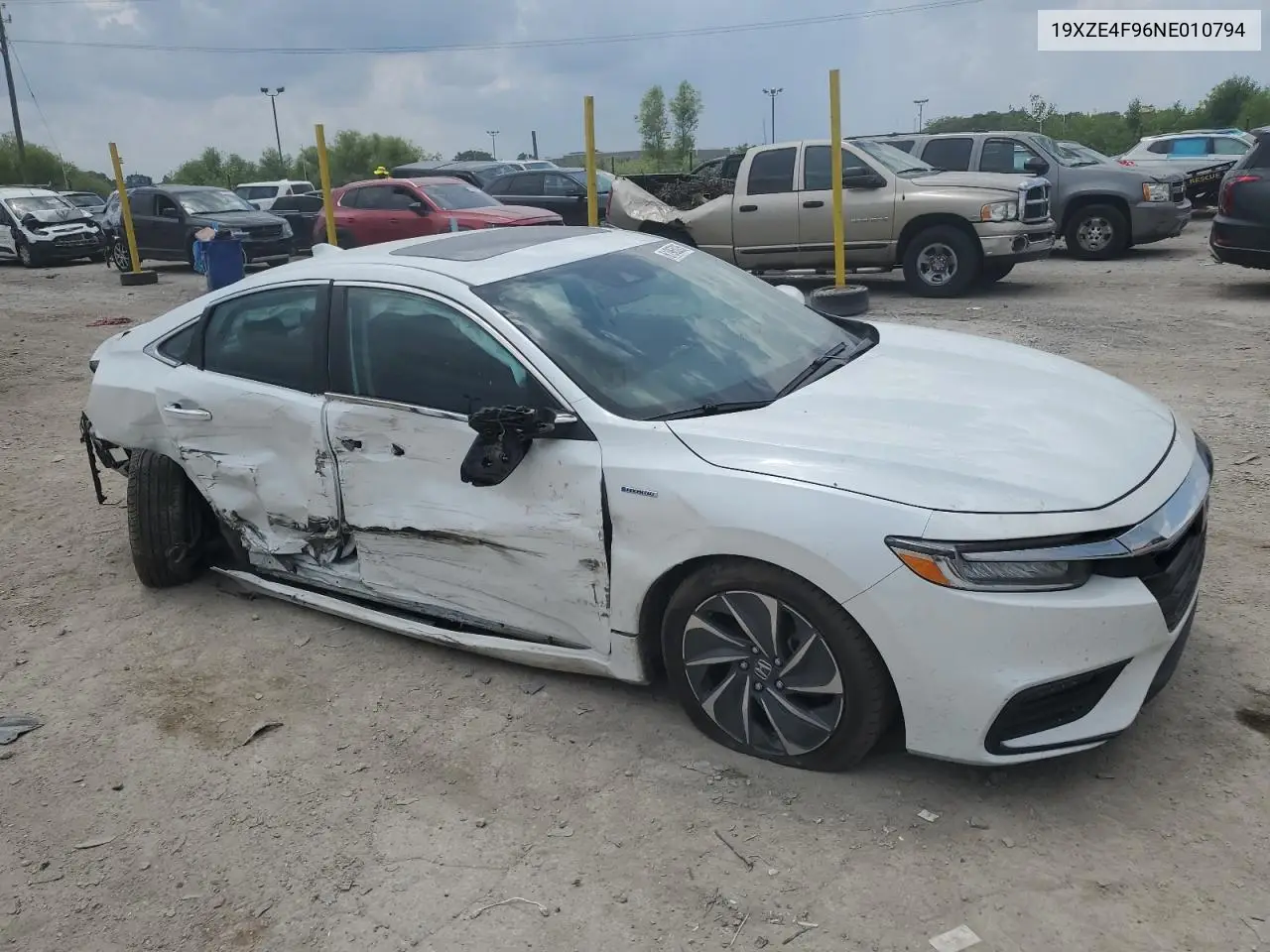 2022 Honda Insight Touring VIN: 19XZE4F96NE010794 Lot: 61965235