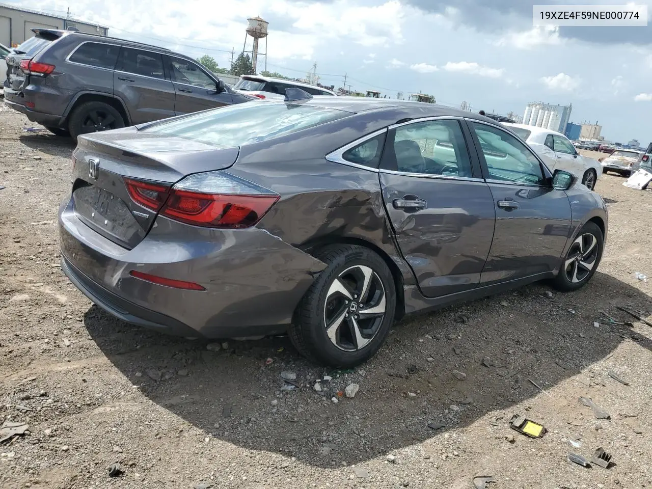 2022 Honda Insight Ex VIN: 19XZE4F59NE000774 Lot: 62253335