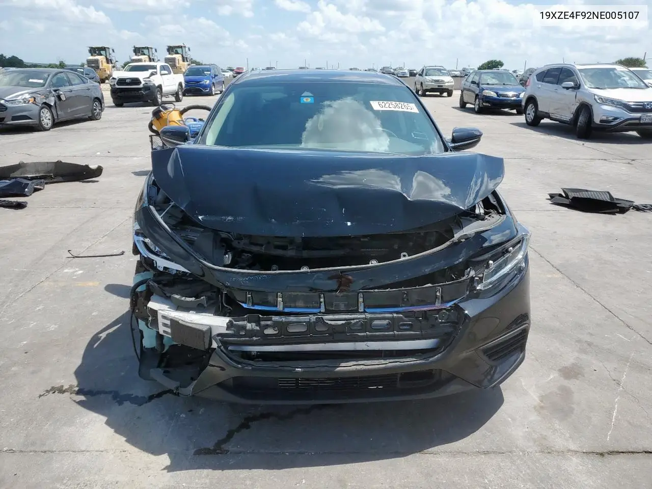 2022 Honda Insight Touring VIN: 19XZE4F92NE005107 Lot: 62258265