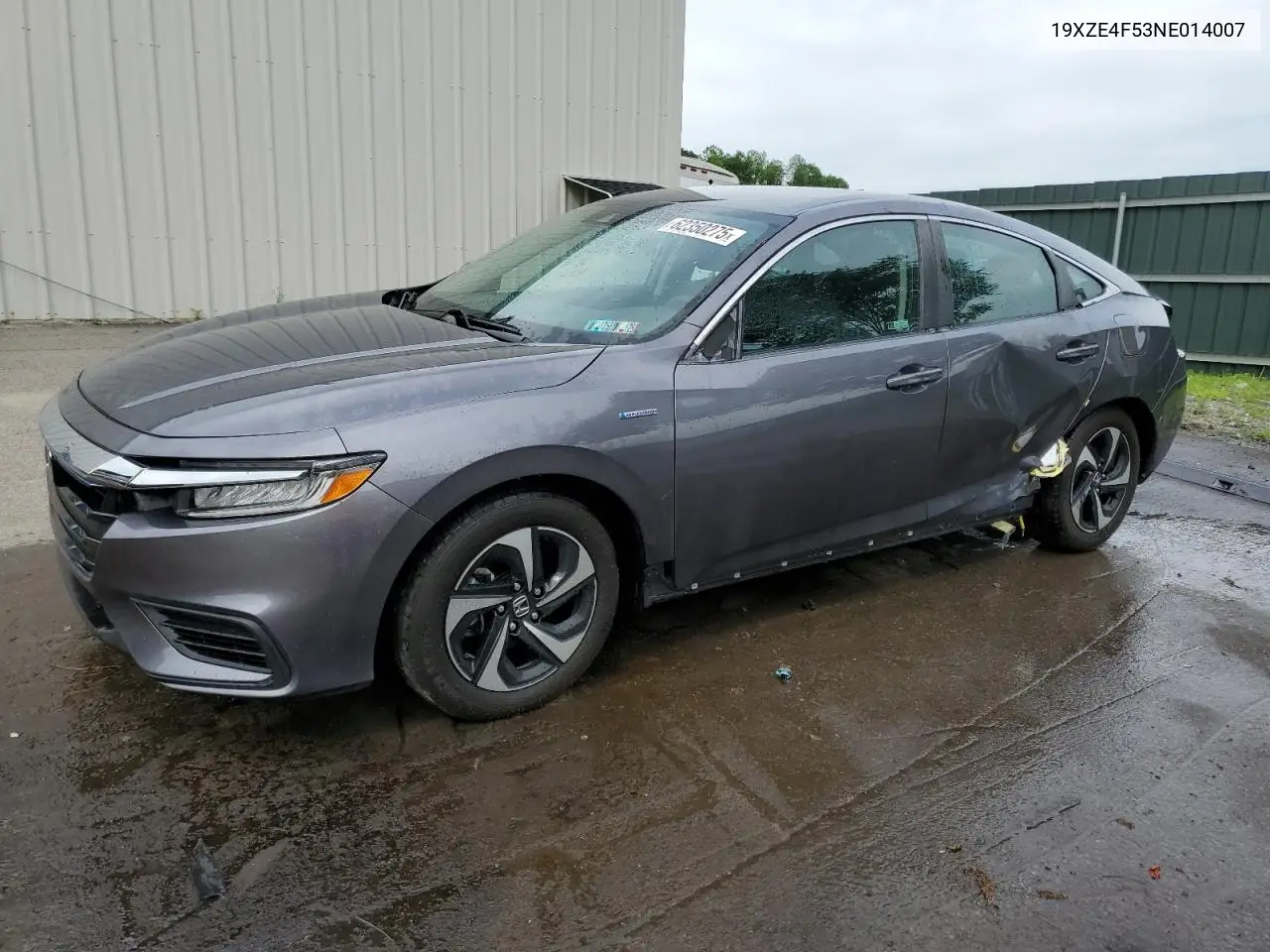 2022 Honda Insight Ex VIN: 19XZE4F53NE014007 Lot: 62350275