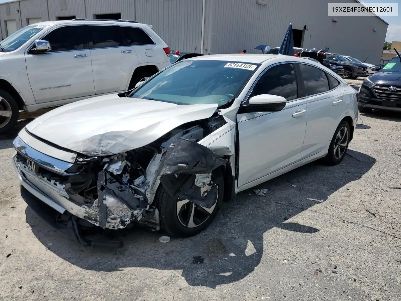 2022 Honda Insight Ex VIN: 19XZE4F55NE012601 Lot: 62668195