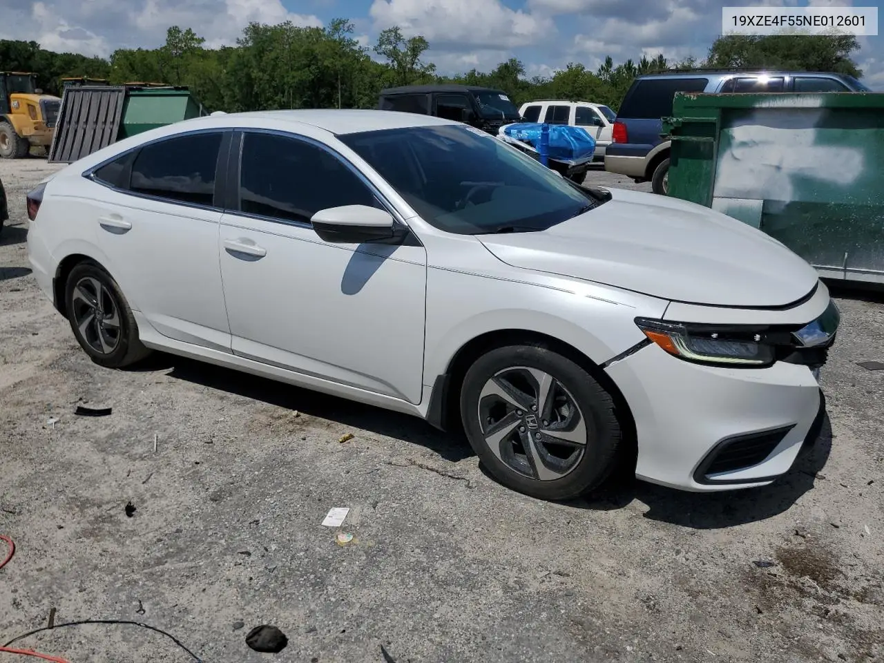 2022 Honda Insight Ex VIN: 19XZE4F55NE012601 Lot: 62668195