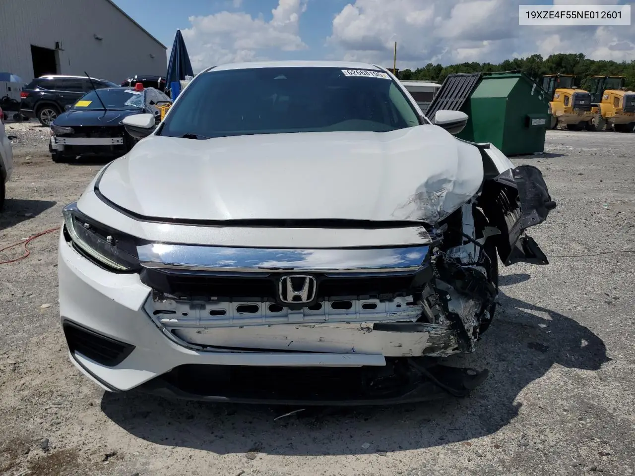 2022 Honda Insight Ex VIN: 19XZE4F55NE012601 Lot: 62668195
