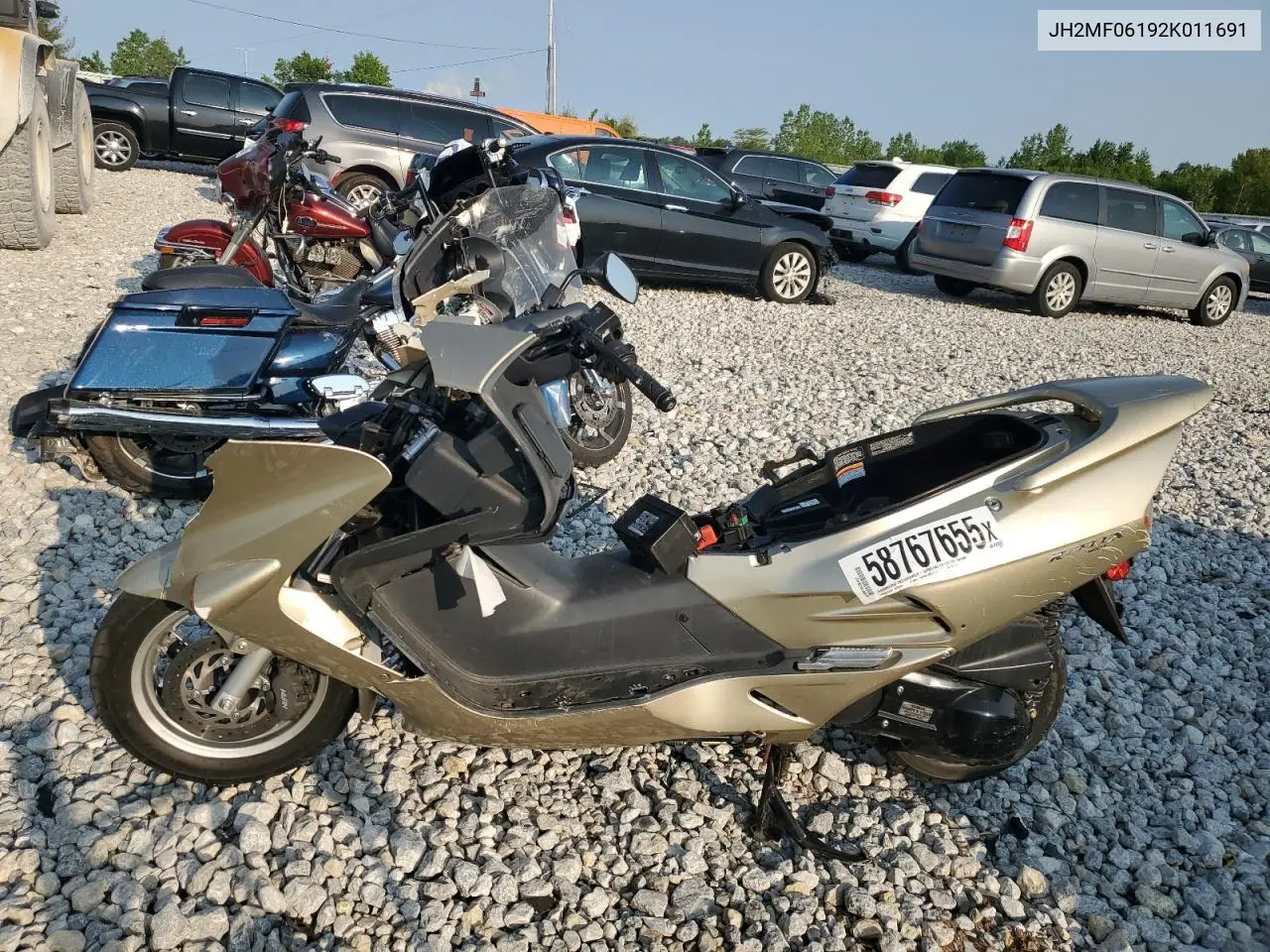 2002 Honda Nss250 VIN: JH2MF06192K011691 Lot: 58767655