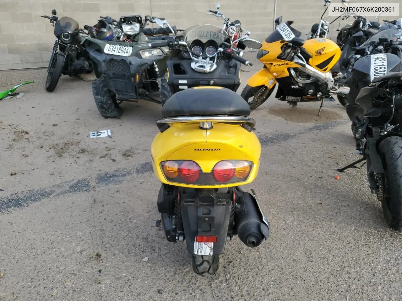 2006 Honda Nss250 S VIN: JH2MF067X6K200361 Lot: 51571885