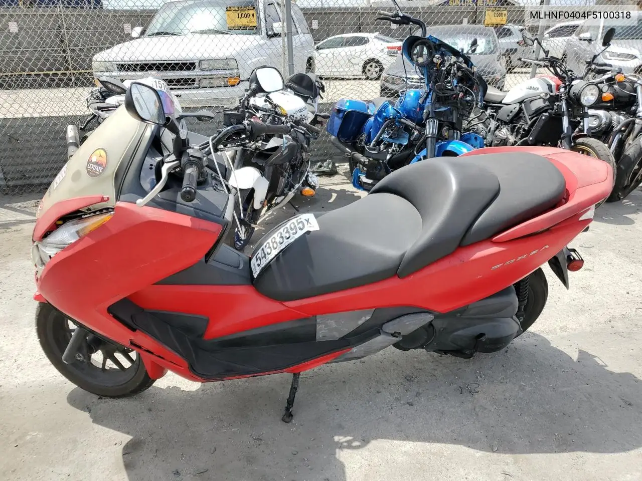 2015 Honda Nss300 VIN: MLHNF0404F5100318 Lot: 54383395